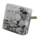Grey Black Square Stone Cabinet Knob